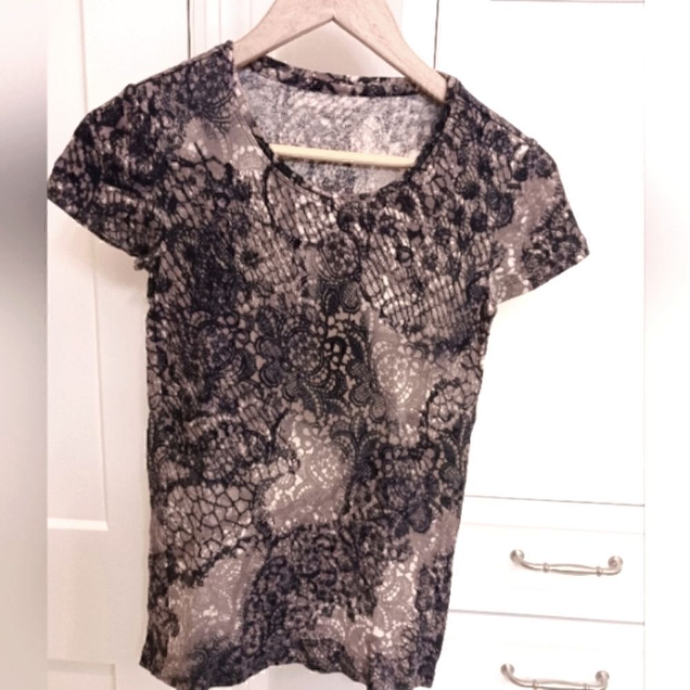 Daisy Fuentes Cotton Short Sleeve Tee